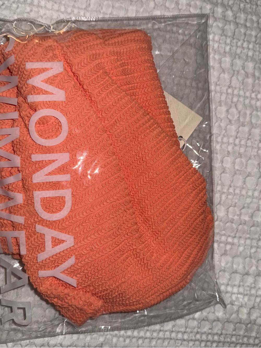 NWT Monday Swimwear cayman summer peach 🍑 crinkle Skirt New With Tags size XL V - Picture 7 of 8